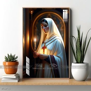 File tranh công giáo decor trang trí tường phòng thờ