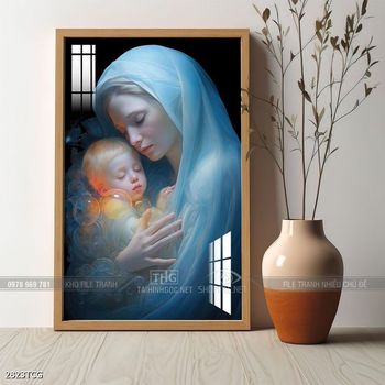 File tranh công giáo decor trang trí tường phòng thờ