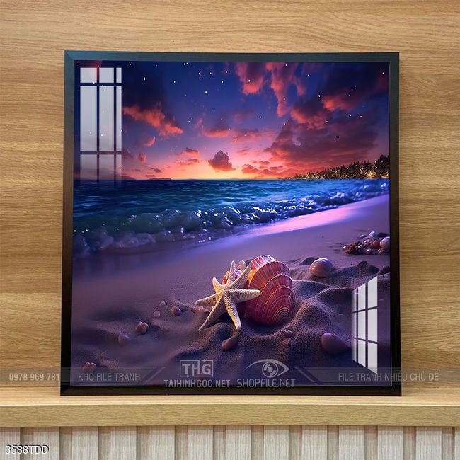 Tranh treo tường cá heo đại dương