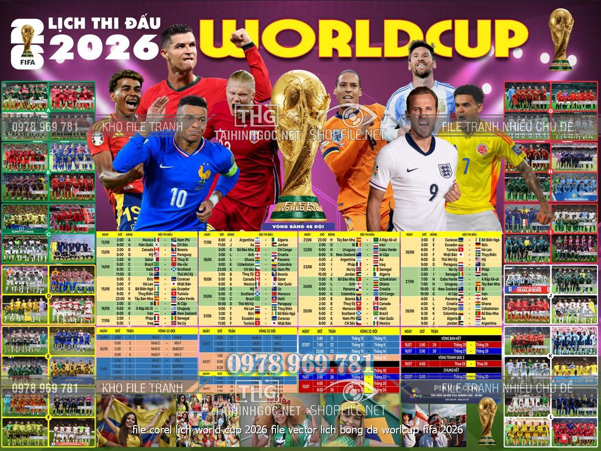 file corel lich world cup 2026 file vector lich bong da worldcup fifa 2026