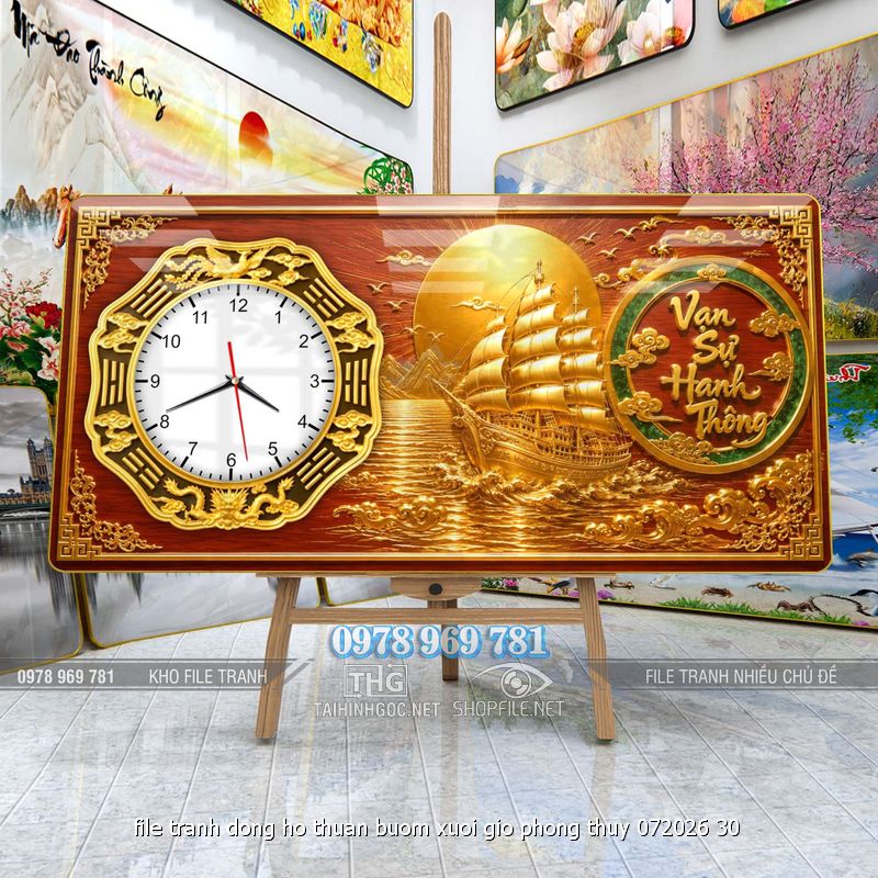 file tranh dong ho thuan buom xuoi gio phong thuy 072026 30