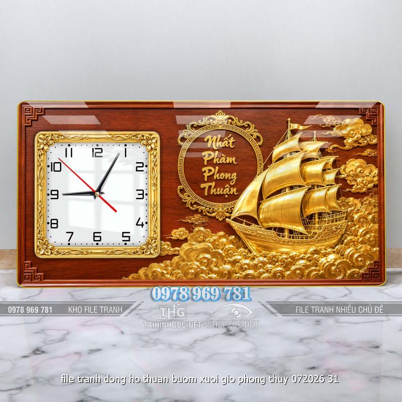 file tranh dong ho thuan buom xuoi gio phong thuy 072026 31