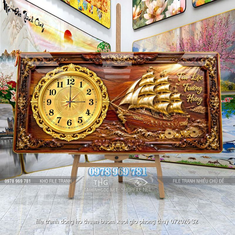 file tranh dong ho thuan buom xuoi gio phong thuy 072026 32