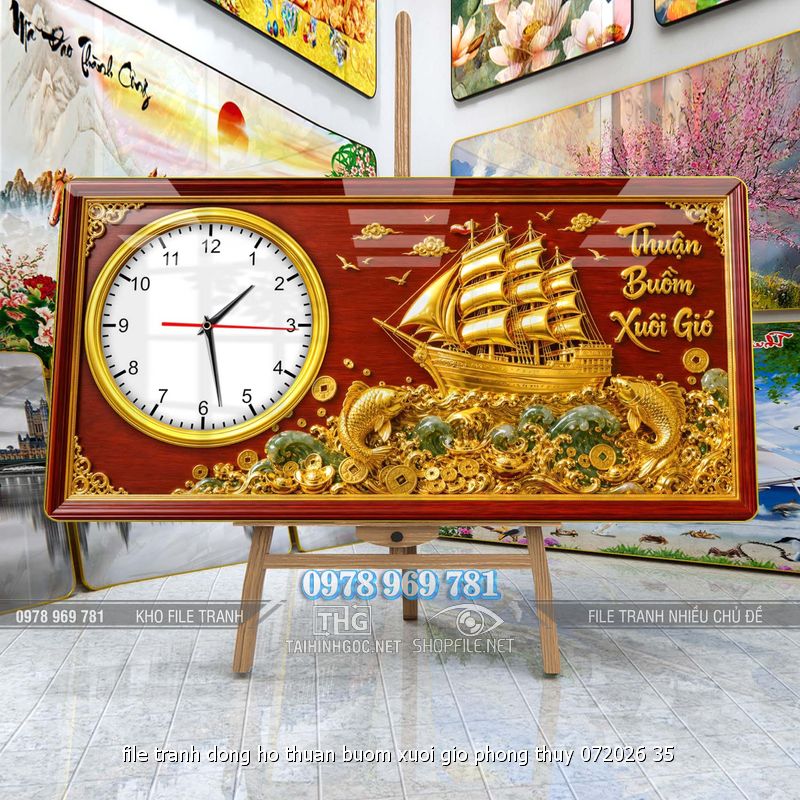 file tranh dong ho thuan buom xuoi gio phong thuy 072026 35