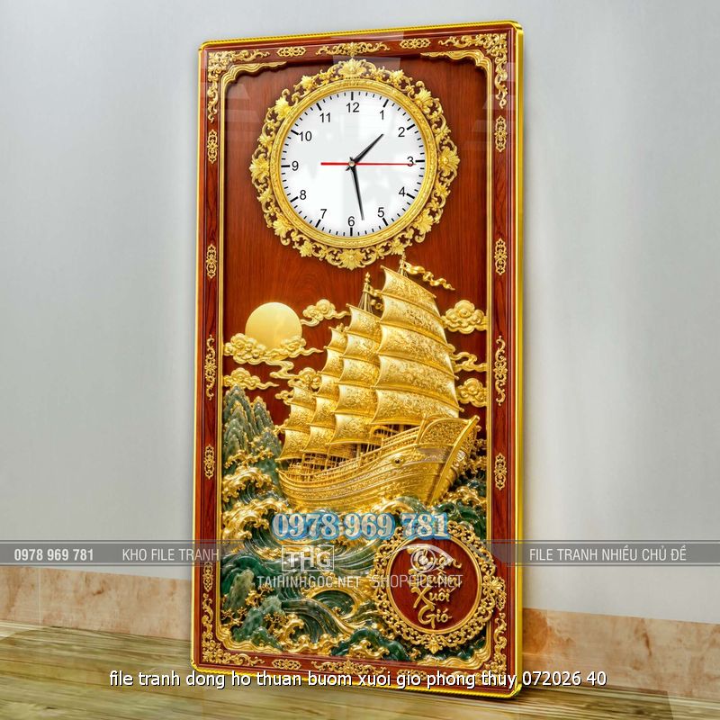file tranh dong ho thuan buom xuoi gio phong thuy 072026 40