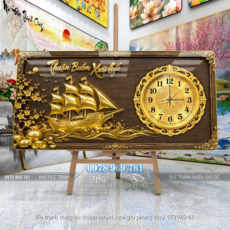 file tranh dong ho thuan buom xuoi gio phong thuy 072026 41