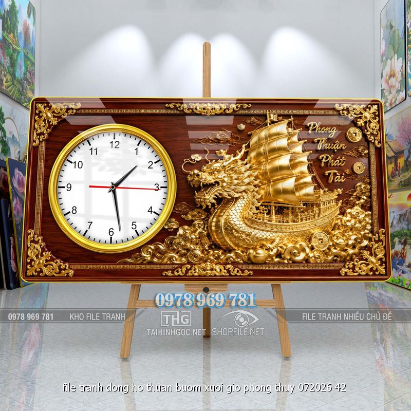 file tranh dong ho thuan buom xuoi gio phong thuy 072026 42
