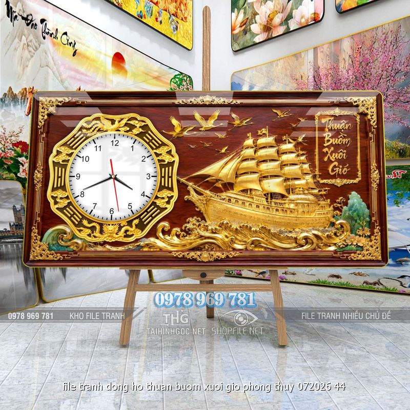 file tranh dong ho thuan buom xuoi gio phong thuy 072026 44