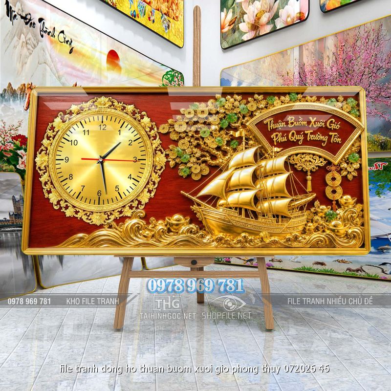 file tranh dong ho thuan buom xuoi gio phong thuy 072026 46