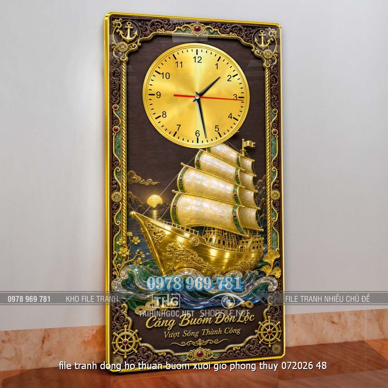 file tranh dong ho thuan buom xuoi gio phong thuy 072026 48