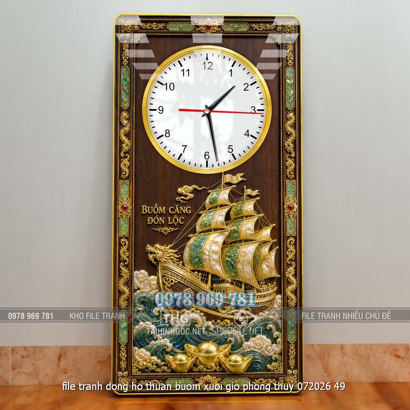 file tranh dong ho thuan buom xuoi gio phong thuy 072026 49
