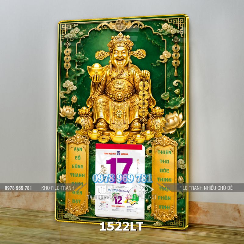 File lịch ông thần tài may măn đón xuân 1522LT