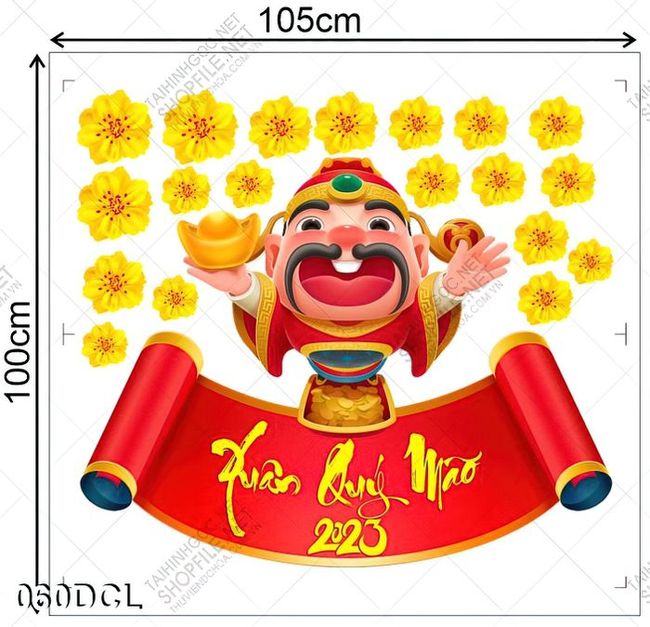 Decal xuân quý mão năm 2023