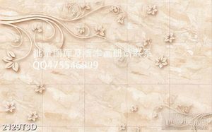 Tranh 3d nghệ thuật họa tiết những bông hoa điêu khắc gỗ