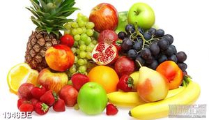 Tranh in bếp trái cây tươi cho bữa tiệc