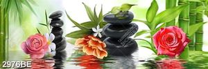 Tranh treo tường bếp hoa đá nghệ thuật