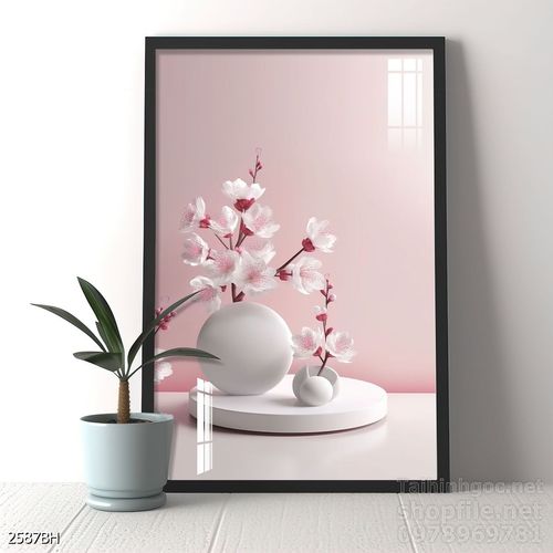 Tranh bình hoa nghệ thuật treo tường 