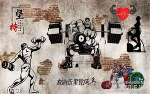 Tranh phong gym cà phê in uv những bức họa về thể dục thể thao trên tường