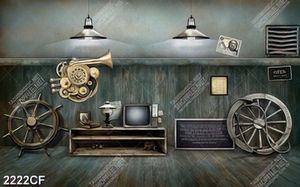 Tranh decor trang trí quán cafe psd