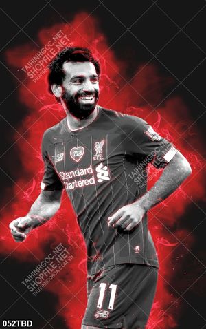 Tranh cầu thủ Mohamed Salah