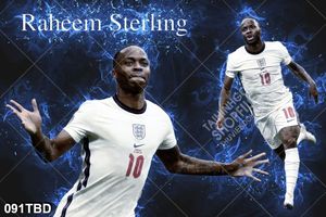 Tranh cầu thủ Raheem Sterling