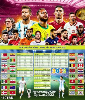 Mẫu File Lịch world cup 2022 qatar free miễn phí
