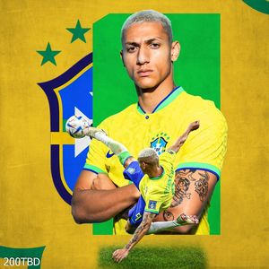 Tranh cầu thủ Antony đội tuyển Brazil