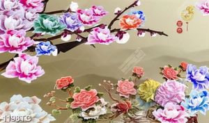 Tranh hoa mẫu đơn giả ngọc đẹp nhất