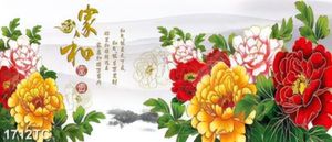 Tranh tài lộc hoa mẫu đơn