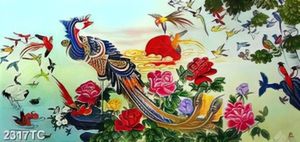 Tranh sơn dầu chm Phượng Hoàng