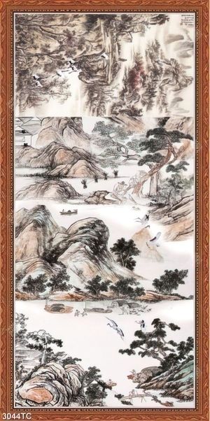 Tranh sơn dầu cảnh núi
