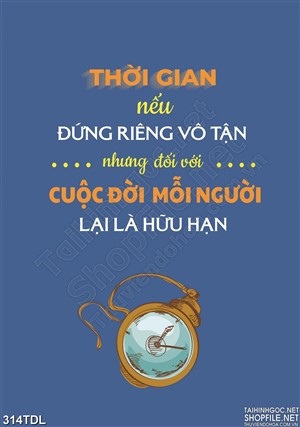 Tranh văn phòng thời gian là vàng in 3d