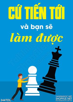 Tranh văn phòng thẳng đường tiến bước in 3d
