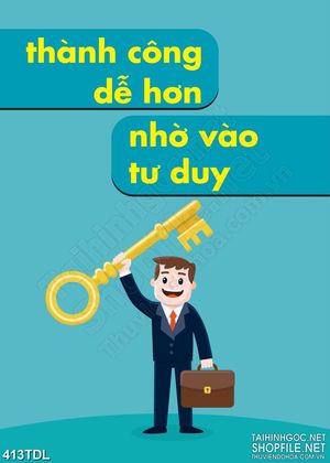 Tranh động lực tư duy lớn dẫn đến thành công in canvas