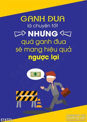 Tranh in canvas động lực canh tranh lành mạnh