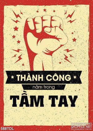 Tranh động lực thành công ngay trong tầm tay in canvas