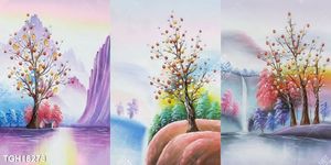 Tranh treo phòng khách đẹp ghép bộ