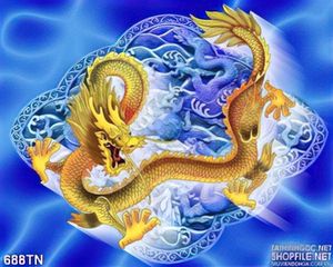 Tranh giả ngọc rồng hoa văn