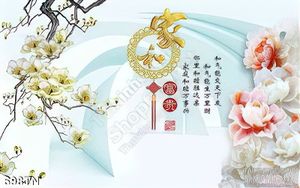 Tranh giả ngọc hoa mẫu đơn