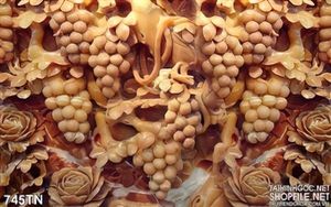 Tranh giả ngọc cây nho