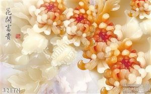 Tranh giả ngọc hoa cúc