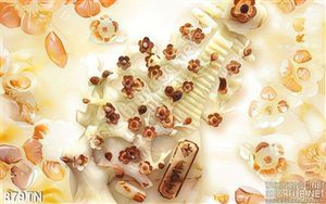 Tranh giả ngọc hoa đào nghệ thuật