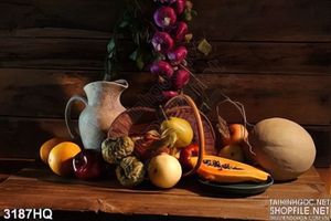 Tranh rau củ quả trang trí treo tường