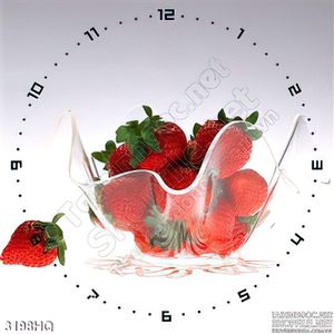 Tranh đồng hồ quả dâu