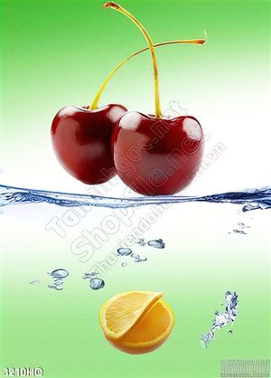 Tranh quả cherry