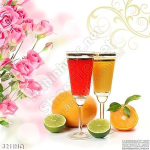 Tranh nước ép chanh cam