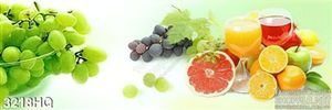 Tranh các loại trái cây ép nước