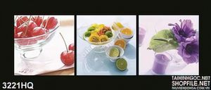 Tranh trái cây ép lấy nước
