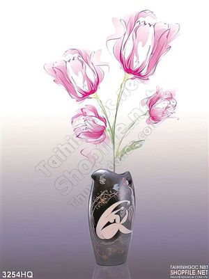 Tranh bình hoa nghệ thuật treo tường