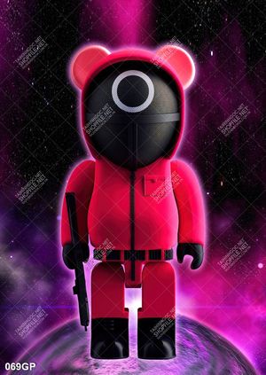 Tranh treo tường gấu bearbrick đẹp độc đáo